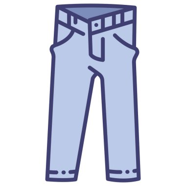 clothing and apparel icon, vector illustration. jeans