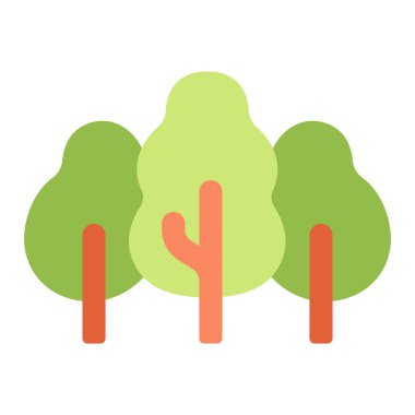 Çevre koruma ikonu, vektör illüstrasyonu. orman