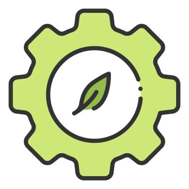 Çevre koruma ikonu, vektör illüstrasyonu. çevre yönetimi