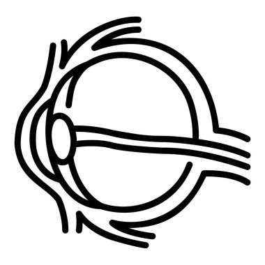 İnsan vücudu ikonu, vektör çizimi. göz