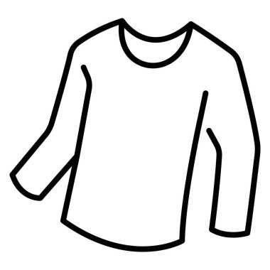 clothing and apparel icon, vector illustration. long sleeve t shirt