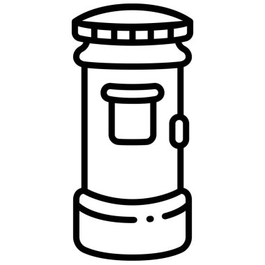 İngiltere kavramsal ikonu, vektör illüstrasyonu. posta kutusu