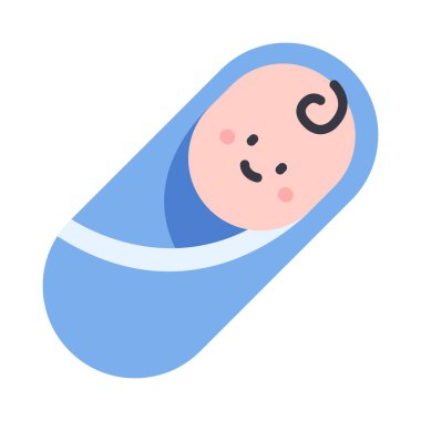 baby icon, vector illustration. newborn
