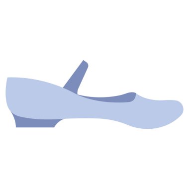 Şık kıyafet ve aksesuar ikonu, vektör illüstrasyonu. Kadın ayakkabısı