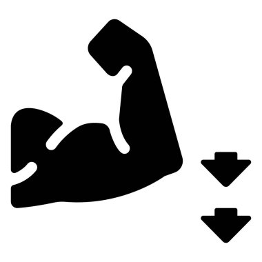 Maç simgesi, vektör illüstrasyonu. Güç azaldı.