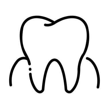 İnsan vücudu ikonu, vektör çizimi. diş