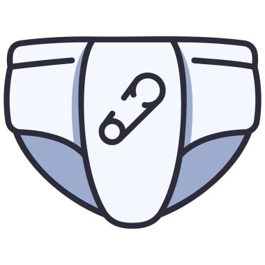baby icon, vector illustration. diaper