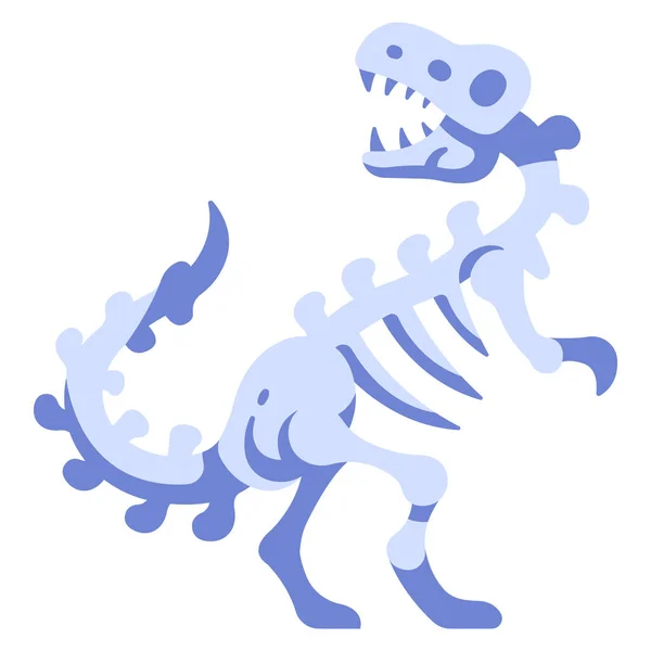 恐竜のアイコン 白い背景に孤立したウェブデザインのための恐竜の骨格ベクトルアイコン — ストックベクタ