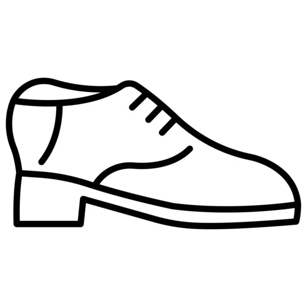 Gaya Pakaian Dan Aksesoris Ikon Vektor Ilustrasi Sepatu Berpakaian - Stok Vektor