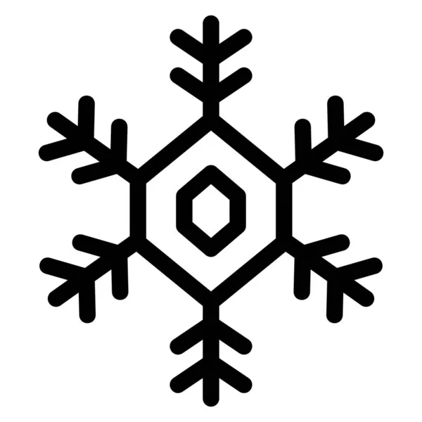 Temporada Inverno Conceito Natal Ilustração Vetorial Floco Neve — Vetor de Stock