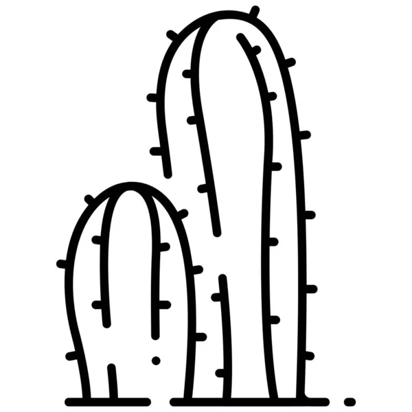 Färsk Ekologisk Växt Ikon Vektor Illustration Kaktus — Stock vektor