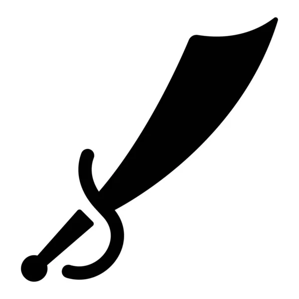 Waffensymbol Vektorillustration Klinge — Stockvektor