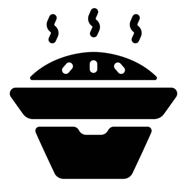 食物和烹饪图标 矢量插图 烤平底锅烧烤 — 图库矢量图片