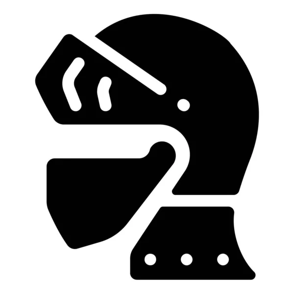 Гра Значок Обладнання Векторні Ілюстрації Броня Шолома — стоковий вектор
