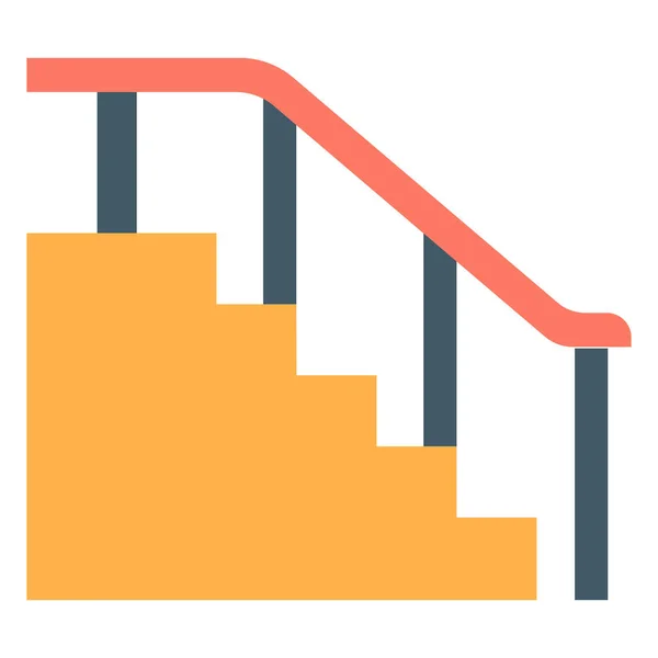 Construcción Construcción Icono Ingeniería Ilustración Vectorial Escaleras — Archivo Imágenes Vectoriales