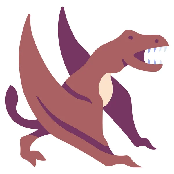 Значок Динозавра Векторні Ілюстрації Диморфодон — стоковий вектор