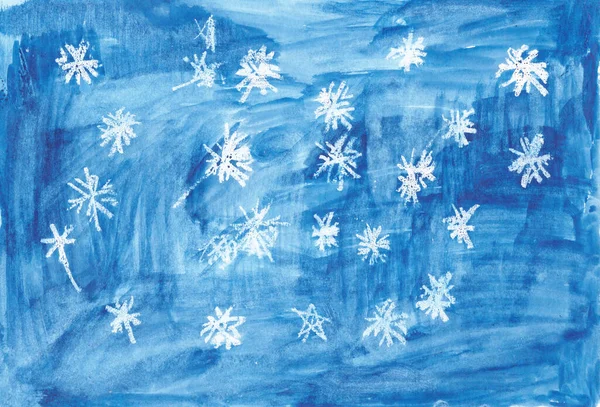 Snowflakes Children Abstract Artwork — стоковое фото