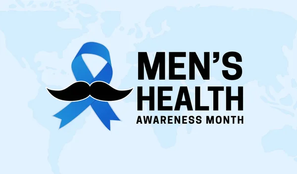 Männer Health Awareness Monat Hintergrund Illustration — Stockvektor
