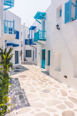 Santorini ve Yunanistan tarzı ile güzel mimari