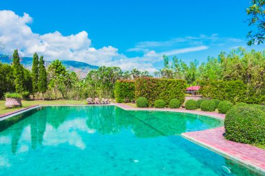 Açık manzaralı Yüzme Havuzu