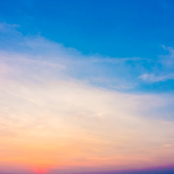 Beautiful sunset on the sky — Stock Photo, Image