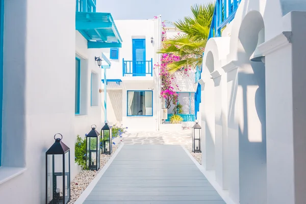 Beautiful architecture with santorini and greece style — Stock Photo, Image