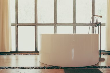 Vintage küvet banyo iç