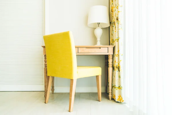 Wood chair in living room — Stock Photo, Image