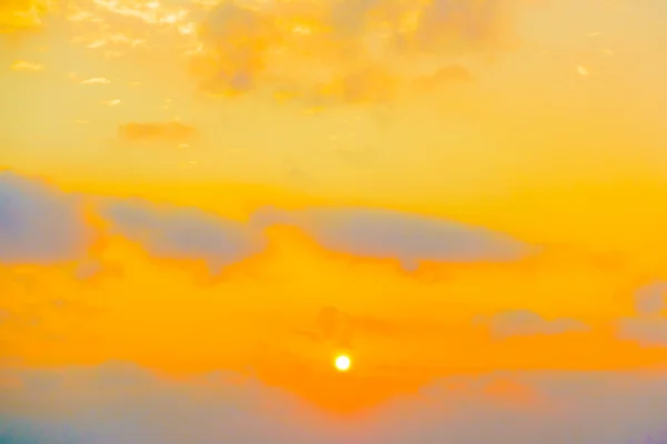 Beautiful yellow sunset — Stock Photo, Image
