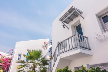 Santorini ve Yunanistan tarzı ile güzel mimari