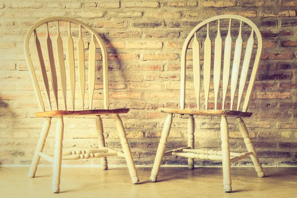 Décoration de chaises en bois — Photo