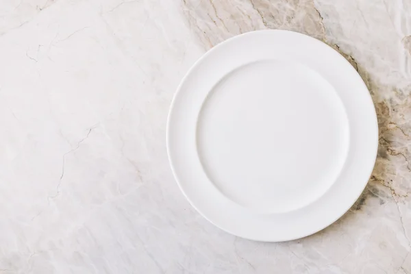 Empty white plate or dish — Stock Photo, Image