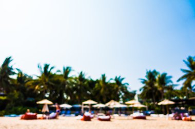 güzel bir plaj ve deniz bulanıklığı