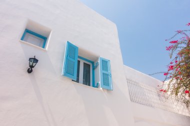 Santorini ve Yunanistan tarzı ile güzel mimari