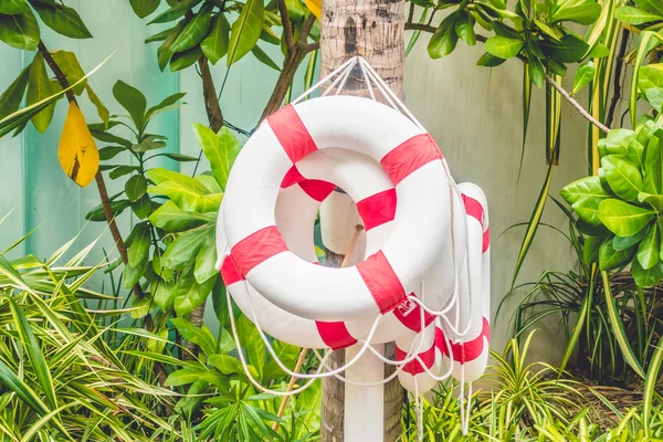 Safety ring around swimming pool — Stock Photo, Image