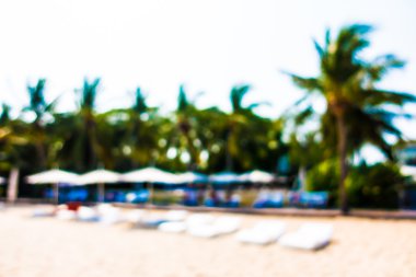 güzel bir plaj ve deniz bulanıklığı