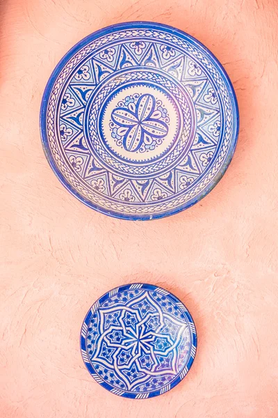 Piring morocco dekorasi di dinding — Stok Foto