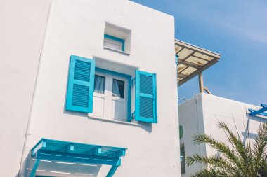 Santorini ve Yunanistan tarzı ile güzel mimari