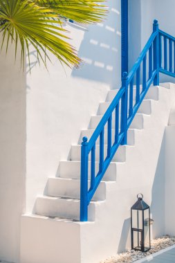 Santorini ve Yunanistan tarzı ile güzel mimari