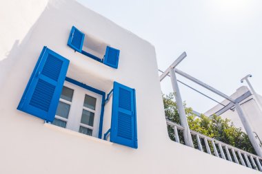 Santorini ve Yunanistan tarzı ile güzel mimari