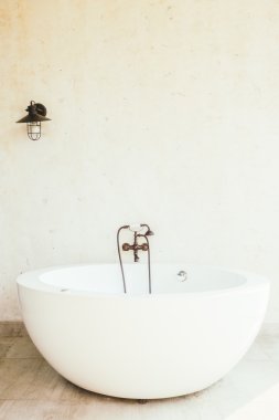 Beautiful luxury Bathtub decoration clipart