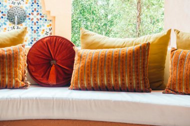 Güzel lüks yastıklar kanepe dekorasyon