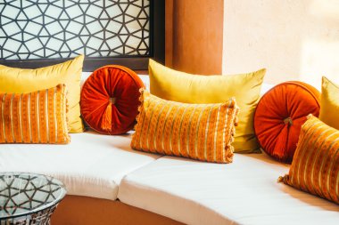 Güzel lüks yastıklar kanepe dekorasyon