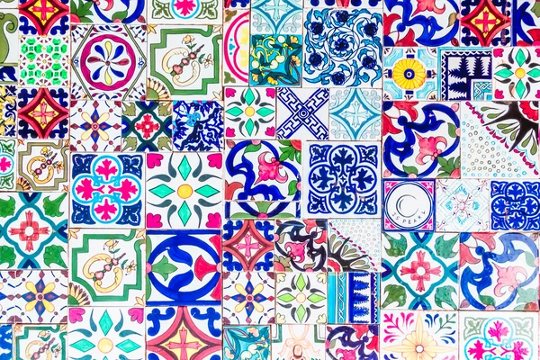 Morocco mosaic tiles textures — Stock Photo, Image