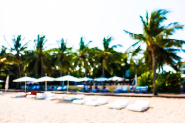 güzel bir plaj ve deniz bulanıklığı