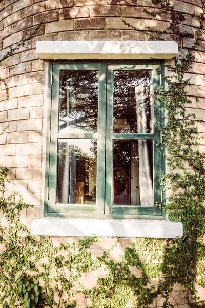 Gamla vintage fönster — Stockfoto