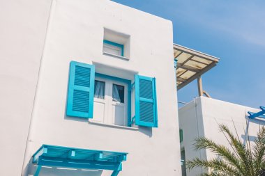 Santorini ve Yunanistan tarzı ile güzel mimari