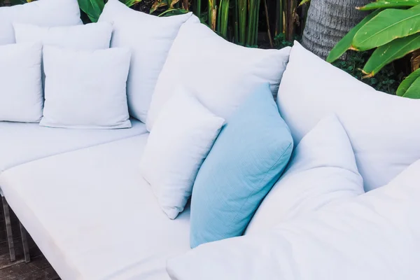 Beautiful luxury Pillows on sofa — Stock Photo, Image