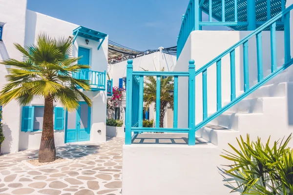 Prachtige architectuur met santorini en Griekenland stijl — Stockfoto