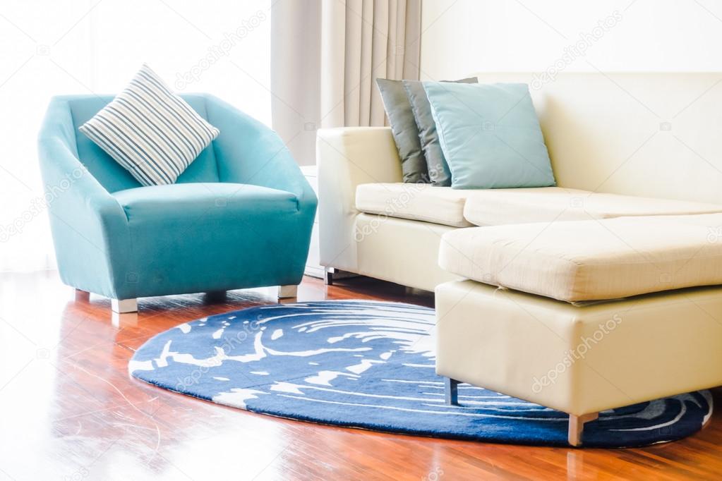 Beautiful luxury pillows on sofas Stock Photo by ©mrsiraphol 101521638